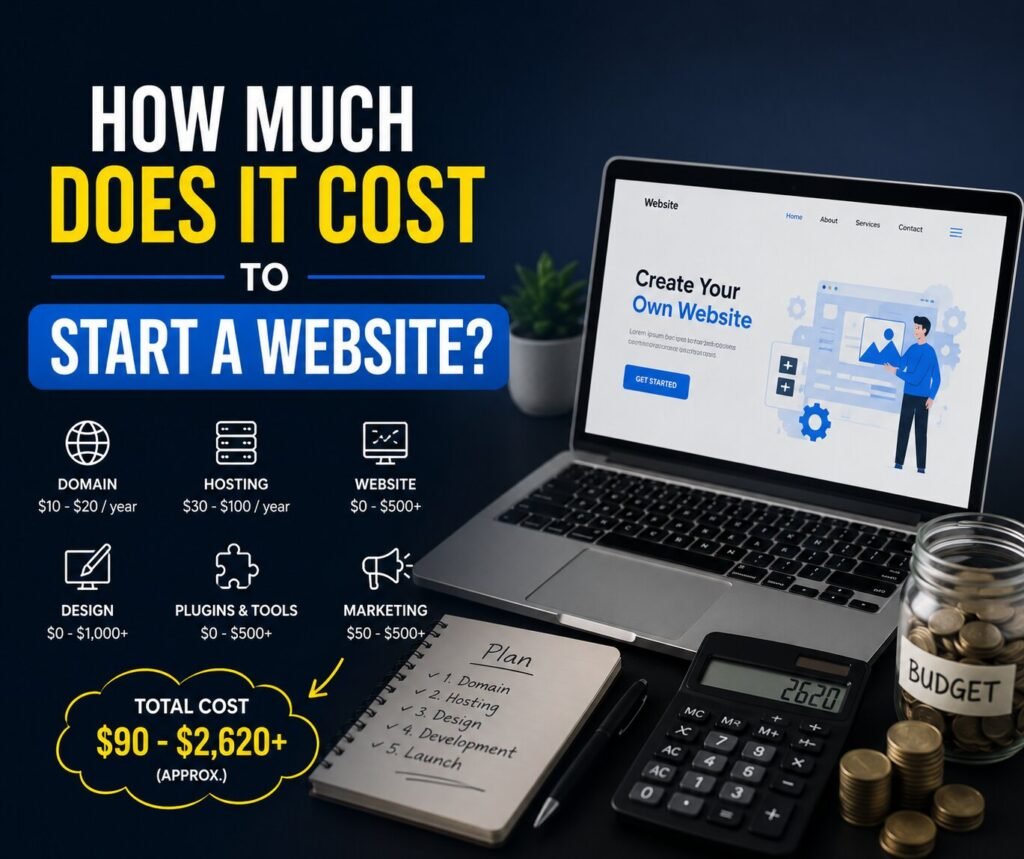 How Much Does It Cost to Start a Website?